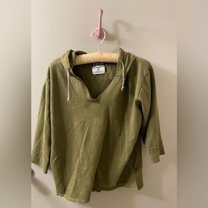 Burton Olive Green Hooded Top